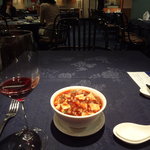 中国薬膳料理 星福 - サンザシ酒ワインミックス、麻婆豆腐（ご飯抜き）