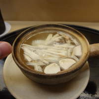 割烹 喜作 - 鱧松茸・・。
