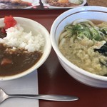 山田うどん - 朝カレーセット 300円   麺大盛 70円