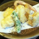 手挽きそば 一心 - あなご天ざる～♪