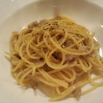 らんぷ亭 - フレッシュポルチーニのパスタ。残りは裏ごししてスープに。