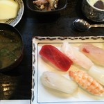 ひら田 - 寿司定食  一式