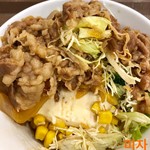 すき家 - お肉を寄せたらお豆腐が出てきました！