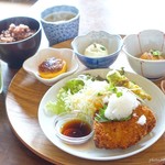 Kafe Ren - 2018年9月　本日の精進ごはん定食【ドリンク付きで1200円】