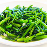 蒜蓉炒 통나무 Stir Fried Chinese Spinach