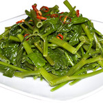 Stir-fried water spinach (seasonal only)