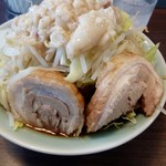 かじろうramen7 - ラーメン小、野菜マシ、あぶらマシマシ　750円