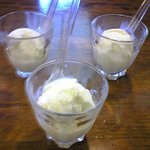 サービス券で頂いたアイスクリーム