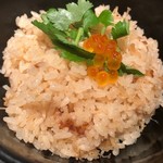 麺屋一燈 - 帆立貝柱のバター醤油炊き込みご飯