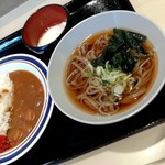 名代富士そば - 朝カレーセット 360円