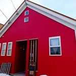 コーヒーショップ ハチカフェ - 真っ赤なお店♪