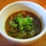 麺屋 高橋 - つけ汁のアップ