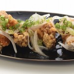 沖縄の味覚で味わう唐揚げ（シークヮサーポン酢）