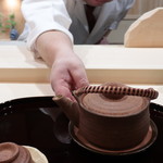 Giwon Fukushi - 鱧と松茸の土瓶蒸し