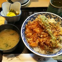 てんぷら天松 日本橋店 - かきあげ天丼 全景