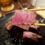 鳥茂 - 黒毛和牛ヒレ(一人前2,500円)　佐賀牛シャトーブリアン　注文は二人前から