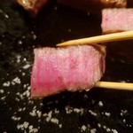 鳥茂 - 黒毛和牛ヒレ(一人前2,500円)　佐賀牛シャトーブリアン　注文は二人前から