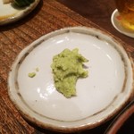 鳥茂 - 黒毛和牛ヒレにつける　わさび