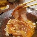 鳥茂 - 牛すき焼き飯　