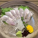 Sandaimemaruten - 静岡 太刀魚 刺身（アップ）