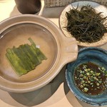 三代目 まる天 - 三陸 マツモのしゃぶしゃぶ ポン酢添え