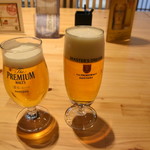 サントリー 天然水のビール工場 京都 - エールとマスターズドリームも頂きます
