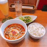 Soba Ristorante na-ru - Ｂセット  1,100円
日替わり洋風そば ＋ ルネサンスご飯
グラスビール 600円