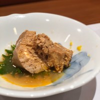 鮨 おさむ - 道産あん肝、ホロホロと口に含んだ瞬間淡雪の様に蕩ける食感は最高でした！