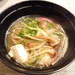 禅紫 - 鴨のハリハリ鍋〆のそば