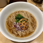 饗 くろ喜 - 限定「牛コンソメかけそば」1100円