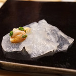 日本橋蛎殻町 すぎた - かわはぎ　肝醤油で