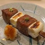 日本橋蛎殻町 すぎた - ねぎまの串焼き