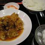 中華料理 銀河楼 - 鶏の唐揚げ定食（20111016）