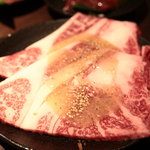 Honkaku Yakiniku Chifaja - 国産特上ロース（塩だれ）