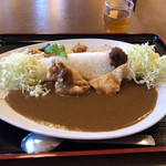 お食事処 げんき茶屋 - 味噌川ダムカレー 800円