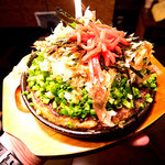 ちび太ン家 - 関東風お好み焼き。ピントが全然ダメですみません。