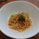 小さな宿＆レストラン しいの木やま - パスタ、ハーフサイズ。パスタもカレーもフルサイズ・ハーフサイズが選べます