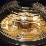 ガルニ - 牡蠣とポルチーニ茸のご飯 卓上で炊きあげる