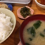 Tempura Tenzen - ご飯 お味噌汁 