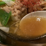 饗 くろ喜 - 花の季葱と豚バラの煮干しそば スープアップ（1,000円）※限定麺 2018.12