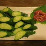酒菜坊 橋蔵 - 姫きゅうり 梅キュー　ズームアップ
