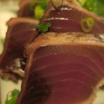 酒菜坊 橋蔵 - かつおたたき＆つぶ貝刺　ズームアップ