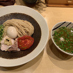 饗 くろ喜 - 味玉塩つけそば（1,300円） 2018.12