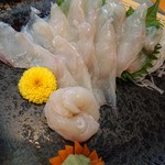 魚料り かさはら - ふぐ刺し