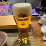 寿司処 すず木 - 生ビール