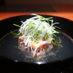 日本料理 幸庵 - あん肝の真薯椀アップ