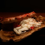 日本料理 幸庵 - たらば蟹焼きアップ