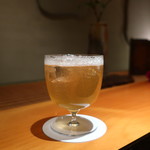 日本料理 幸庵 - ゆず梅酒ソーダ割少なめ