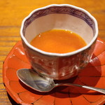 悠然 いしおか - 柿のブランマンジェ