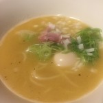 鳥田中 - 締めの鶏そば　美味しくてあっという間に食べてしまいました